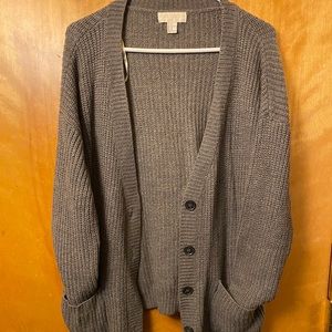 FOREVER 21 GRAY CARDIGAN
